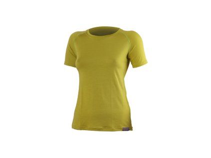 Lasting ALEA 6464 zelenožluté vlněné merino triko