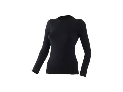 Lasting WARA 9090 černá bezešvé Merino triko