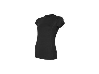SENSOR MERINO ACTIVE dámské triko kr.rukáv černá