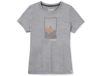 smartwool w merino 150 alpine start ss graphic tee light gray heather 01