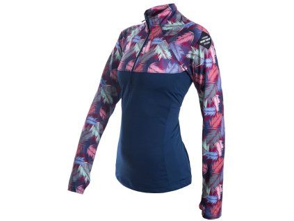 SENSOR COOLMAX THERMO dámská mikina zip deep blue feather