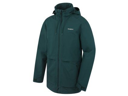 Husky Pánský hardshell kabát Nevr M dk. green