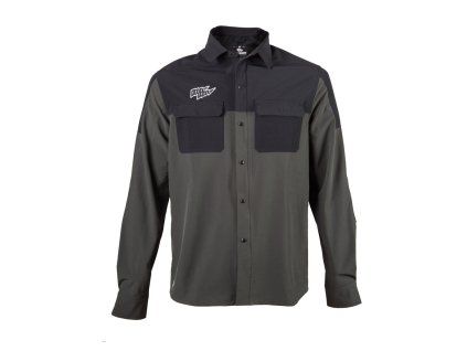 FT UNISEX RIDER LONG SLEEVE SHIRT OLIVE GREENBLACK