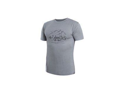 SENSOR MERINO ACTIVE VAN LIFE pánské triko kr.rukáv šedá