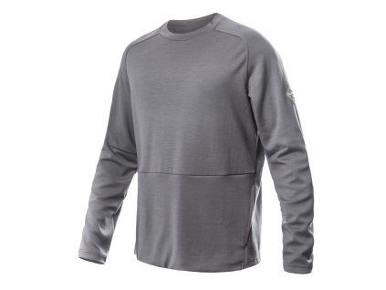 SENSOR MERINO UPPER traveller pánská mikina šedá