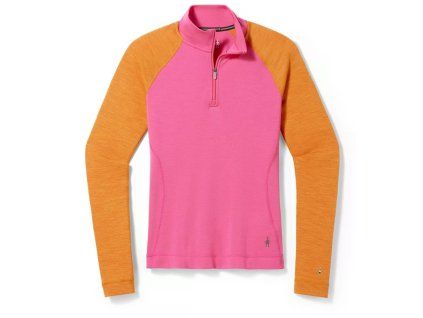 Smartwool W CLASSIC THERMAL MERINO BL 1 4 ZIP B power pink