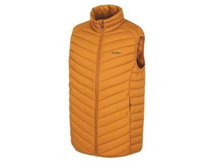 Husky Pánská péřová vesta Dresles M mustard
