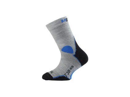 Lasting TJD 800 šedá merino ponožka junior slabší