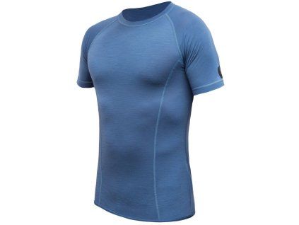 SENSOR MERINO AIR pánské triko kr.rukáv riviera blue