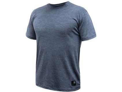 SENSOR MERINO LITE pánské triko kr.rukáv mottled blue