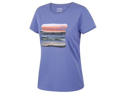 Husky Dámske bavlnené tričko Tee Vane L light blue (Veľkosť L)