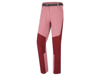 1081179 husky damske outdoor kalhoty keiry l bordo pink