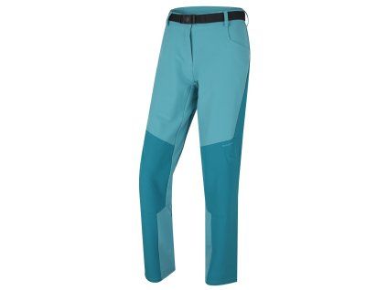 1081509 husky damske outdoor kalhoty keiry l turquoise