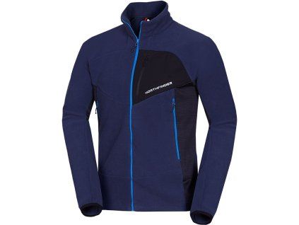 Northfinder Pánská fleecová bunda FULVIO navyblack