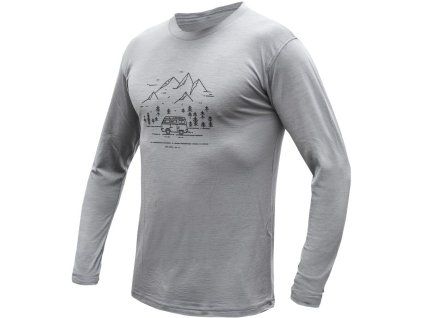 SENSOR MERINO ACTIVE VAN LIFE pánské triko dl.rukáv šedá