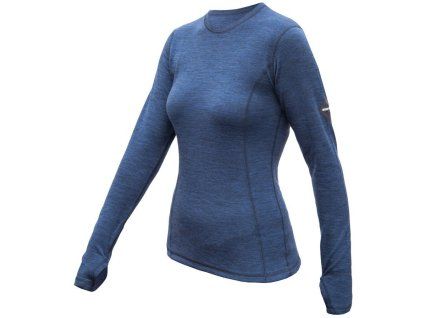 SENSOR MERINO BOLD dámské triko dl.rukáv cool blue