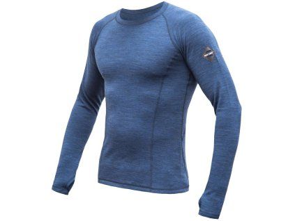 SENSOR MERINO BOLD pánské triko dl.rukáv cool blue