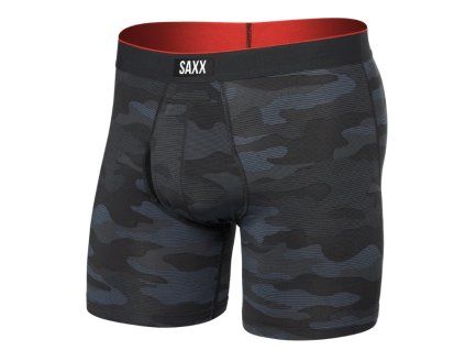 saxx multi sport mesh boxer brief fly remote camo faded black