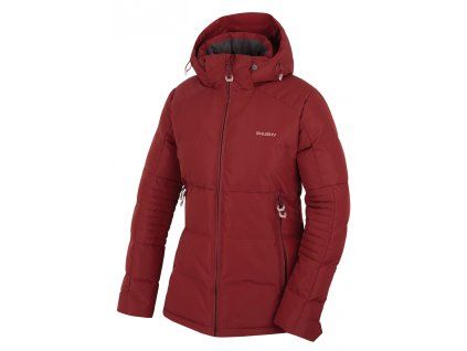 1097559 husky damska plnena zimni bunda norel l dark bordo
