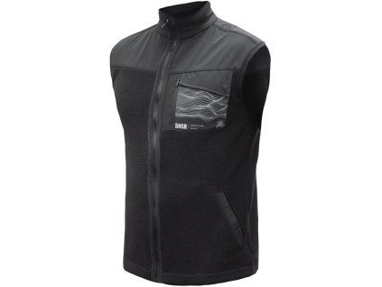 sensor teddy panska vesta fleece celozip cerna