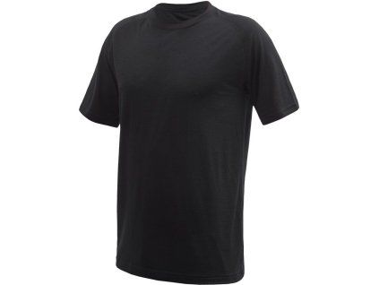 sensor merino active no logo panske triko kr rukav raglan cerna