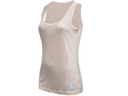 sensor merino lite damske triko bez rukavu mottled beige