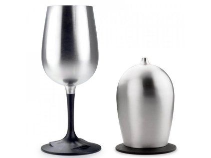 1127079 gsi outdoors glacier stainless nesting wine glass 319 ml