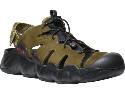 Keen HYPERPORT FISHERMAN LEATHER MEN dark olive/black (Veľkosť 47)