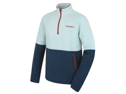 Husky Pánska fleecová mikina Addy M mint/blue (Veľkosť L)
