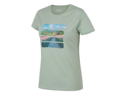 1129716 husky damske bavlnene triko tee flo l light green