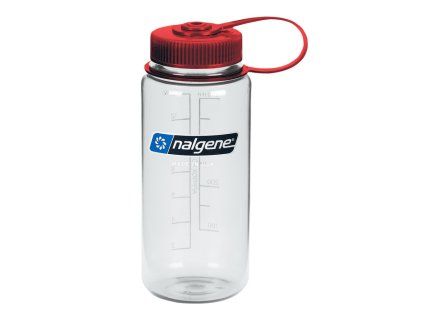 Nalgene Wide Mouth 500 mL Sustain Clear wRed Cap, Sustain 682021 0335