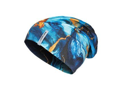 SENSOR ČEPICE MERINO IMPRESS modrá/universe velikost L (Velikost L)
