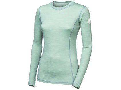 sensor merino air damske triko dl rukav basil green