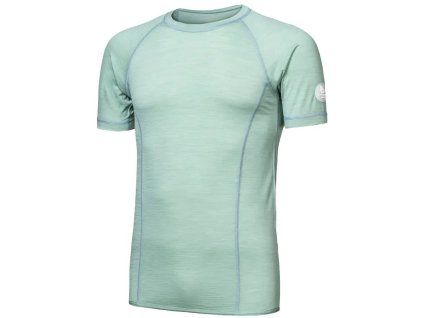 sensor merino air panske triko kr rukav basil green