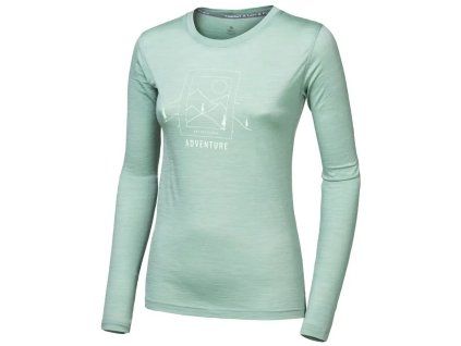 sensor merino air say yes damske triko dl rukav basil green