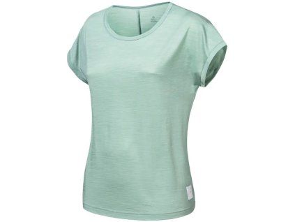 sensor merino air traveller damske triko kr rukav basil green