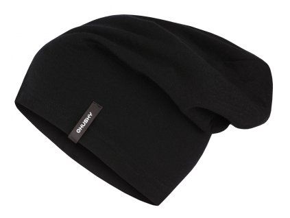 Husky Merino čepice Merhat black (Velikost OneSize)