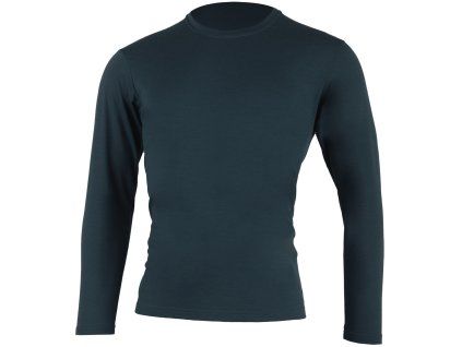 Lasting pánské merino triko ALAN modré (Velikost L)