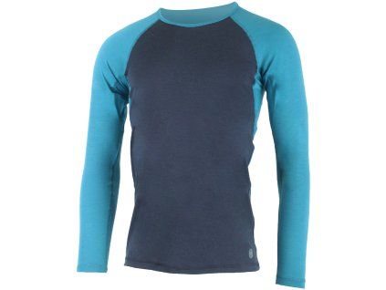 Lasting pánské merino triko MARIO modré (Velikost L)