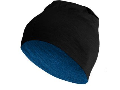 Lasting merino čepice BONY modro černá (Velikost L/XL)