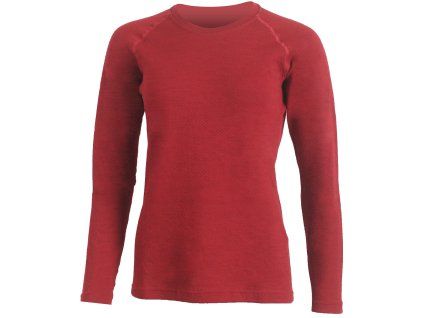 Lasting vlněné merino triko HEDA červené (Velikost L)