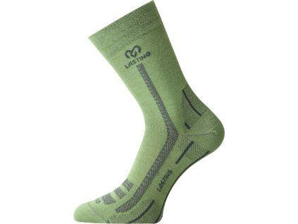 Lasting merino ponožky WLS zelené (Velikost L)
