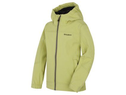 Husky Dětská softshell bunda Simbo K light green (Velikost 128)