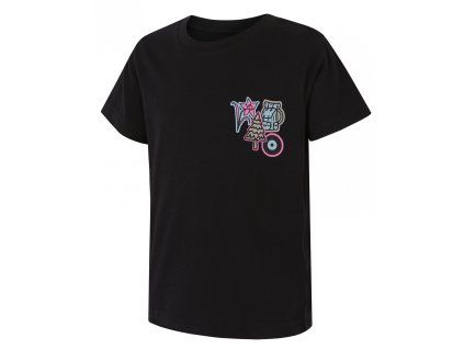 Husky Dětské bavlněné triko Tee Patch K black (Velikost 128)