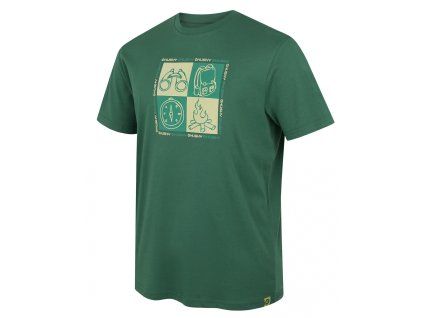 Husky Pánské bavlněné triko Tee Square M green (Velikost L)