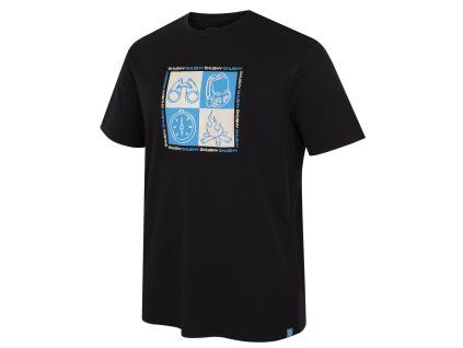 Husky Pánské bavlněné triko Tee Square M black (Velikost XXXL)