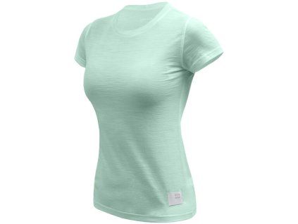 sensor merino cordura damske triko kr rukav basil green
