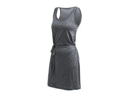 SENSOR MERINO LITE šaty bez rukávu anthracite gray S (Velikost S)