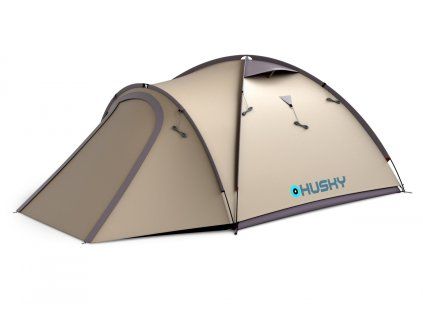 Husky Turistický stan pro 3 osoby Bizon 3 Plus light brown (Velikost OneSize)