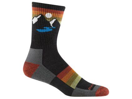Darn Tough SUNSET RIDGE MICRO CREW LIGHTWEIGHT WITH CUSHION charcoal